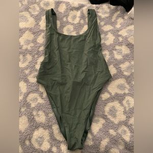 Aerie green one piece, low back, side boob, size medium!